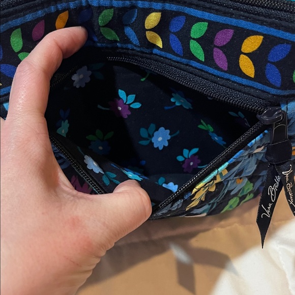 Vera Bradley Little Flap Hipster "Midnight Blues" Crossbody Quilted Bag - Picture 6 of 9